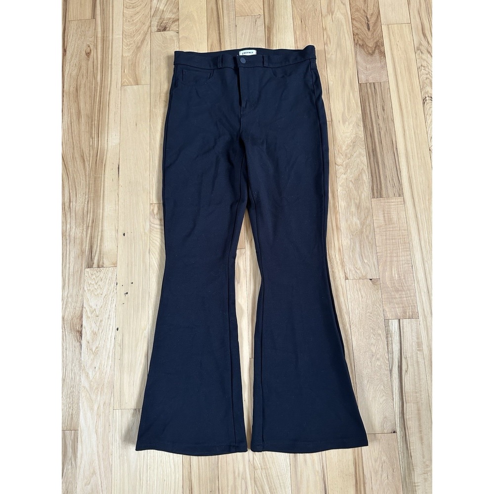 L'Agence Marty Womens Pants Size 29 Black High Rise Flare Stretch